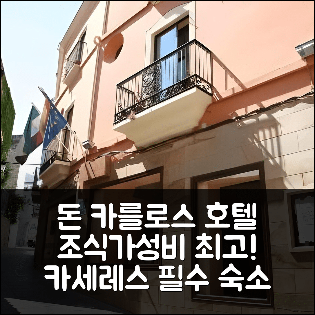 카세레스 숙소 여행 호텔 추천 돈 카를로스 호텔 | 조식과 가성비 뛰어난 5가지 이유