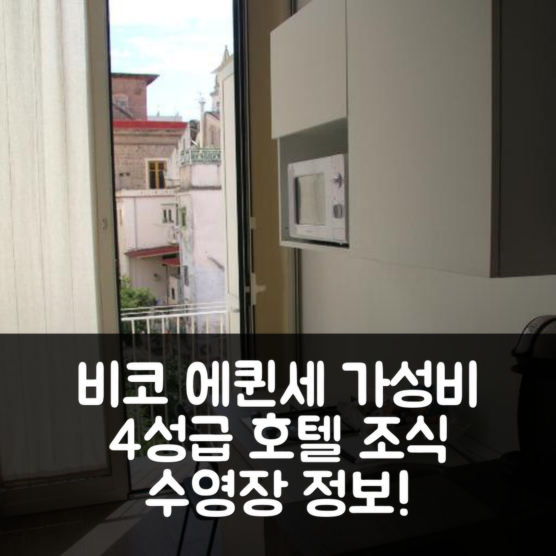 비코 에퀜세 숙소 여행 호텔 추천 다 니니 호텔 | 가성비 뛰어난 4성급 조식과 수영장 정보 6가지