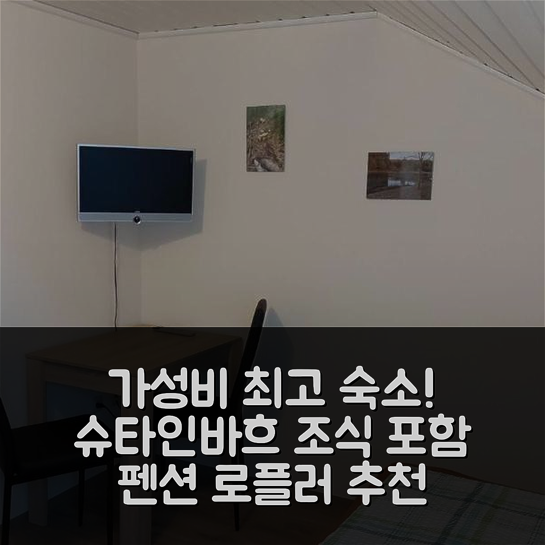 슈타인바흐 암 발트 숙소 여행 호텔 추천 펜션 로플러 | 조식과 가성비 뛰어난 5가지 이유