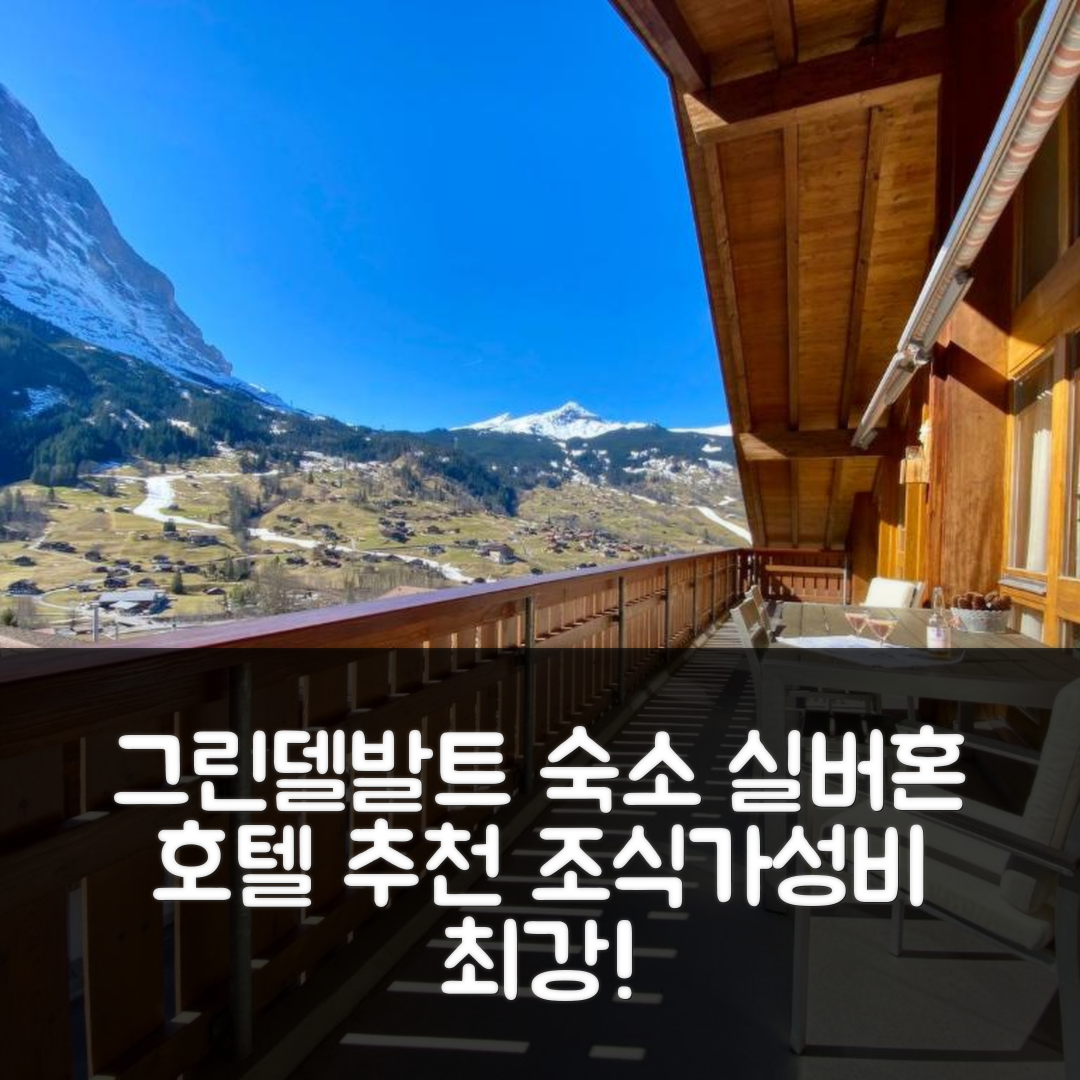 그린델발트 숙소 여행 호텔 추천 실버혼 호텔 | 조식과 가성비 뛰어난 위치 및 예약 팁 7가지