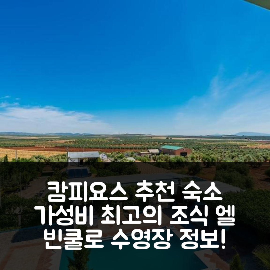 캄피요스 숙소 여행 호텔 추천 코르티호 엘 빈쿨로 캠필로스 | 가성비 최고의 조식과 수영장 정보 5가지