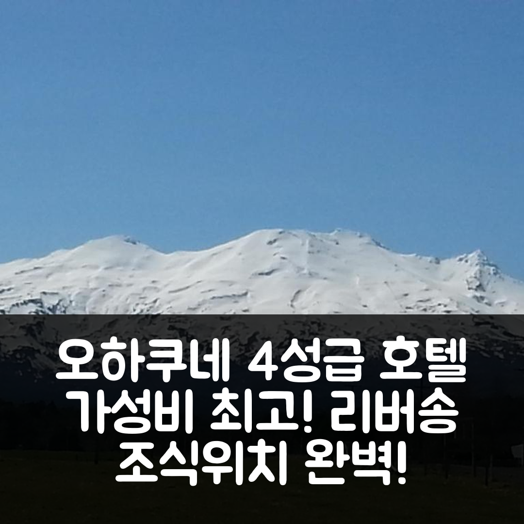 오하쿠네 숙소 여행 호텔 추천 리버송 호텔 | 가성비 뛰어난 4성급 조식과 위치 정보 5가지