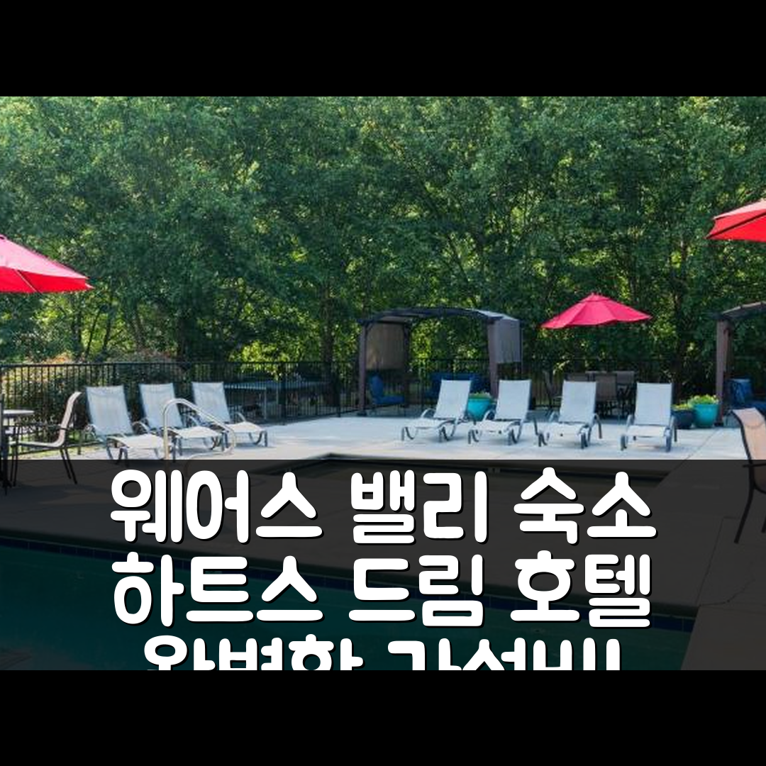 웨어스 밸리 숙소 여행 호텔 추천 하트스 드림 호텔 | 가성비 좋은 수영장과 조식 완벽한 5가지 이유