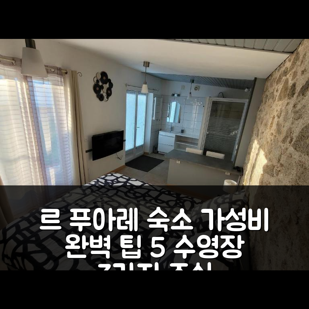 르 푸아레 쉬르 비 숙소 여행 호텔 추천 라 제노티에르 | 3가지 조식과 수영장으로 완벽한 가성비 5가지 팁