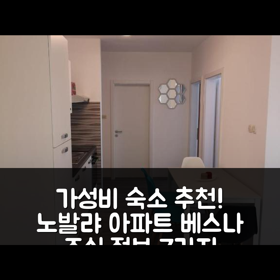 노발랴 숙소 여행 호텔 추천 아파트 베스나 | 가성비 뛰어난 위치와 조식 정보 7가지