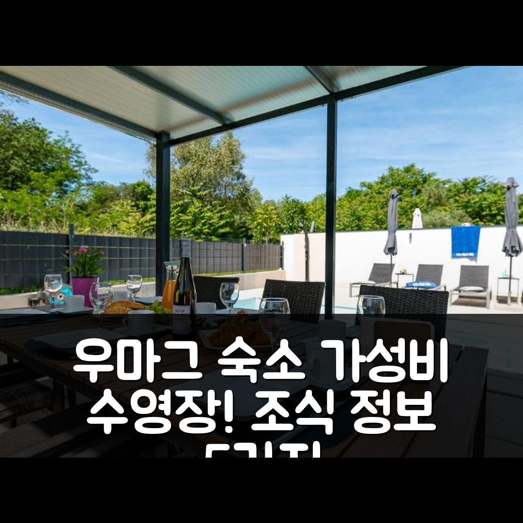 우마그 숙소 여행 빌라 릴랙스 홈 선 | 가성비 뛰어난 수영장과 조식 정보 5가지